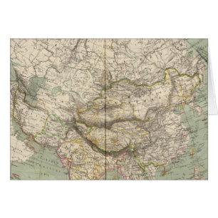 Asia Atlas-kaart met politieke verdeeldheid