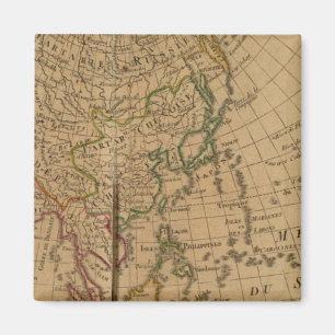 Asia Atlas Map Magneet