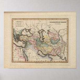 Asia Atlas Map Poster