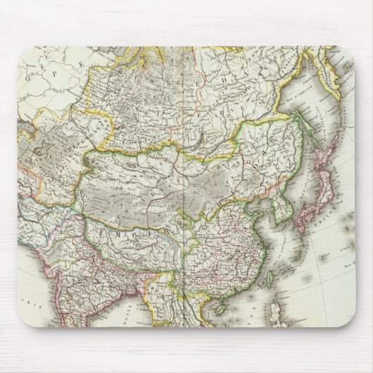 Asia Engraved Map Muismat (Voorkant)