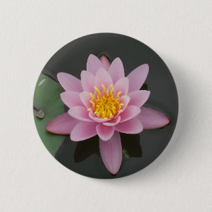 Asia Lotus Flower Ronde Button 5,7 Cm