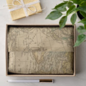 Asia Map door Worcester Tissuepapier (Geschenk)