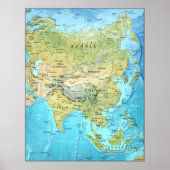 Asia Map Poster (Voorkant)