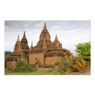 Asia, Myanmar Birma), Bagan Pagan). Verscheidene Foto Afdruk