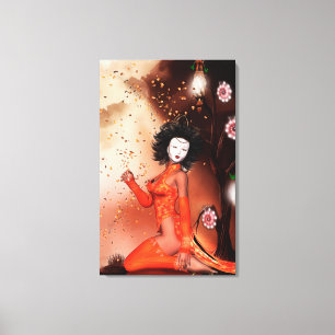 ASIA Oriental Fantasy Art Canvas Afdruk
