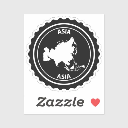 Asia Sticker (Vel)
