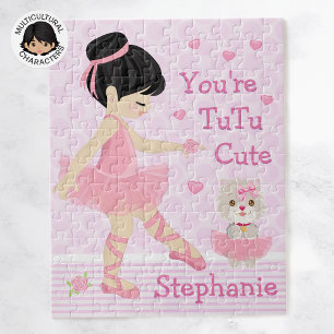Asian Ballerina Tutu Cute Jigzaag Puzzle Legpuzzel