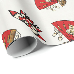 Asian Bird Deco Cadeaupapier