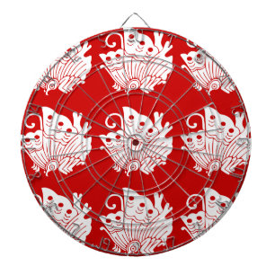 Asian Butterfly Japanse Kamon Design Dartbord