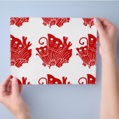 Asian Butterfly Japanse Kamon Design Flyer (Hand)