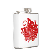 Asian Butterfly Japanse Kamon Design Heupfles (Rechts)