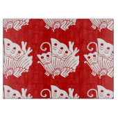 Asian Butterfly Japanse Kamon Design Snijplank (Voorkant)