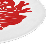 Asian Butterfly Japanse Kamon Design Snijplank (Hoek)