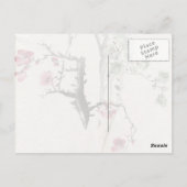 Asian Cherry Blossom Briefkaart (Achterkant)