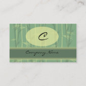 Asian Chic Monogram Visitekaartje (Voorkant)