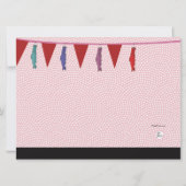 Asian Cutie - Invitation de fête d'anniversaire (Dos)