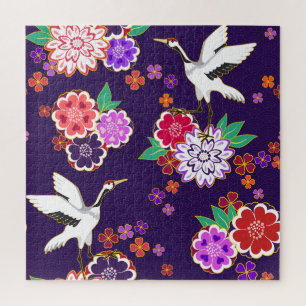 Asian Floral Pattern Legpuzzel