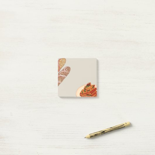 Asian Food 16 Sticky Notes (Op bureau)