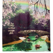 Asian Garden 3D Art Douchegordijn (Voorkant)