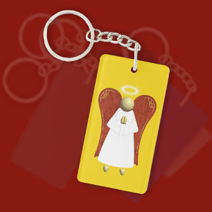 Asian Guardian Angel (dubbelzijdig) Sleutelhanger
