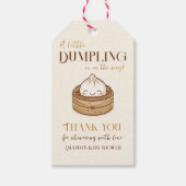 Asian Little Dumpling Kawaii Baby shower Cadeaulabel (Voorkant)