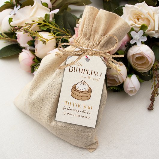 Asian Little Dumpling Kawaii Baby shower Cadeaulabel