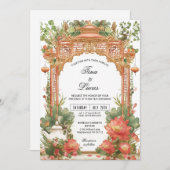 Asian Lotus Tea Ceremony Wedding Invitation (Devant / Derrière)