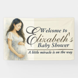 Asian Mom to be Elegant Bohemian  Baby Shower Spandoek