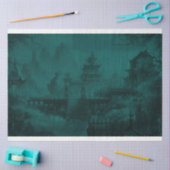 Asian MuralPaperBlue Tissuepapier (Craft)