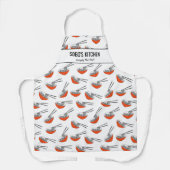 Asian Noodle Restaurant Chef Sobo's Kitchen Custom Schort (Voorkant)