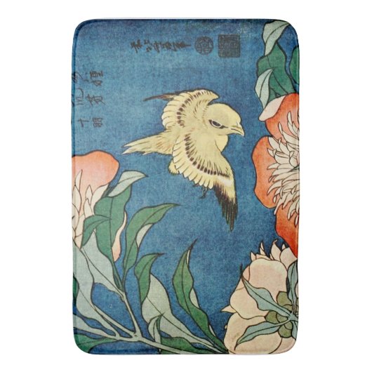 ASIAN PEONIES badmat (Voorkant Verticaal)