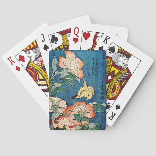ASIAN PEONIES speelkaarten (Achterkant)