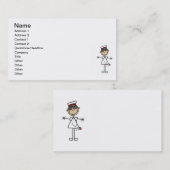 Asian Stick Figuur Zuster T-shirts en cadeautjes Visitekaartje (Voorkant / Achterkant)