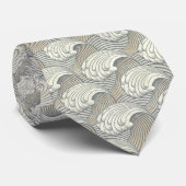 Asian Waves patroon NT Stropdas (Opgerold)