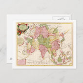 AsiaPanoramic MapAsia 10 Briefkaart (Voorkant / Achterkant)