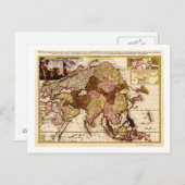 AsiaPanoramic MapAsia 11 Briefkaart (Voorkant / Achterkant)