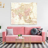 AsiaPanoramic MapAsia 3 Canvas Afdruk (Insitu (Woonkamer))