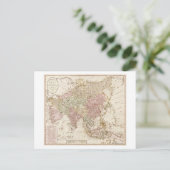 AsiaPanoramic MapAsia 4 Briefkaart (Staand voorkant)