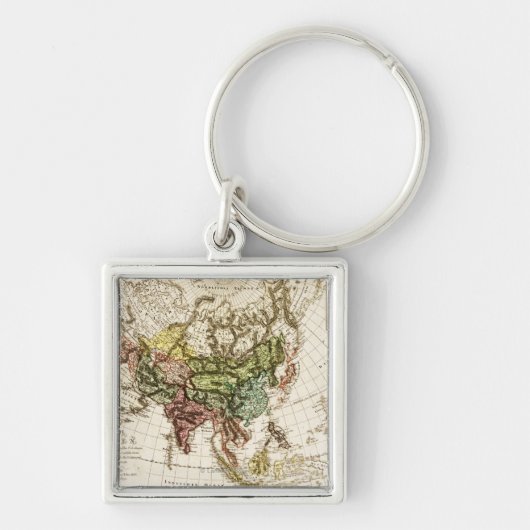 AsiaPanoramic MapAsia 7 Sleutelhanger (Voorkant)