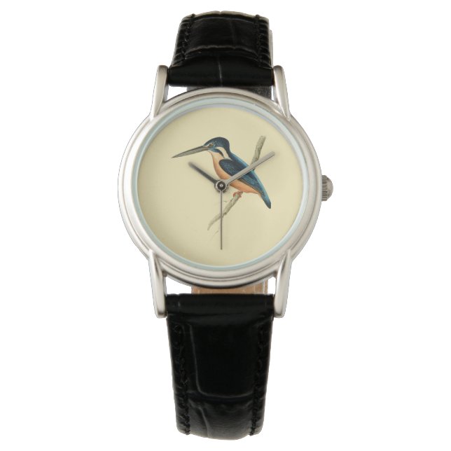 Asiatic Kingfisher Horloge (Voorkant)