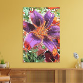 Asiatic Lily Forever Susan Bulb Canvas Print (Insitu (Woonkamer))