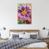 Asiatic Lily Forever Susan Bulb Canvas Print (Insitu (Slaapkamer))