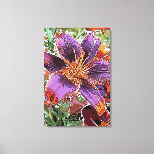 Asiatic Lily Forever Susan Bulb Canvas Print (Voorkant)