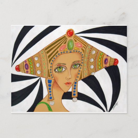 Asiatique original/art déco dessinant sur la carte (Devant)