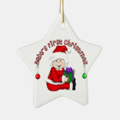 Asiatique Père Noël Baby 1er ornement de Noël (Droite)