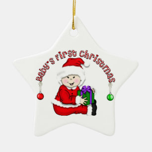 Asiatique Père Noël Baby 1er ornement de Noël