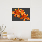 ASIATISCH ORANJE LILY POSTER (Keuken)