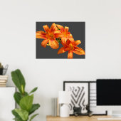 ASIATISCH ORANJE LILY POSTER (Thuiskantoor)