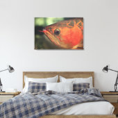 Asiatische arowana canvas afdruk (Insitu (Slaapkamer))
