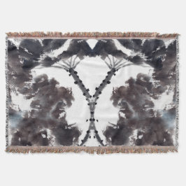 Asiatische Kunst mit Lotusblätter Motiv Deken